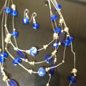 Necklace and earrings